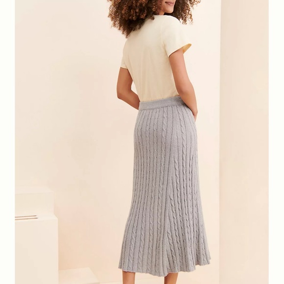 W28.30 Current Air Cable sweater Knit A-Line Skirt - Picture 2 of 9